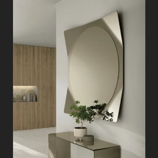Specchio Lynx con cornice a specchio di Target Point