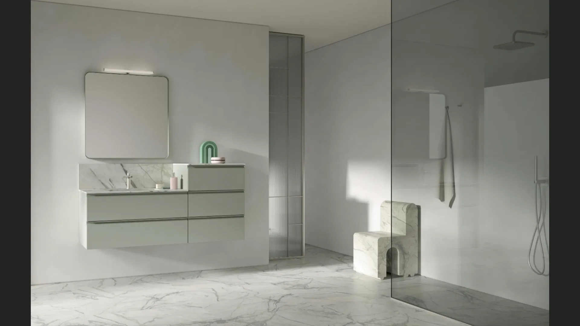 Mobile da Bagno sospeso BIK BK14 di Compab