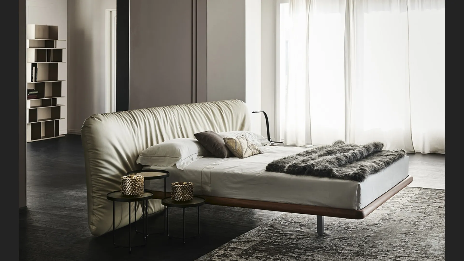 Letto in ecopelle Marlon di Cattelan Italia